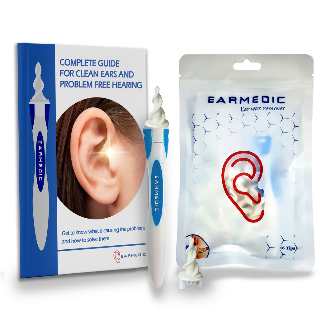 Earmedic Ear Wax Remover with 16 Tips For Easy Ear Care